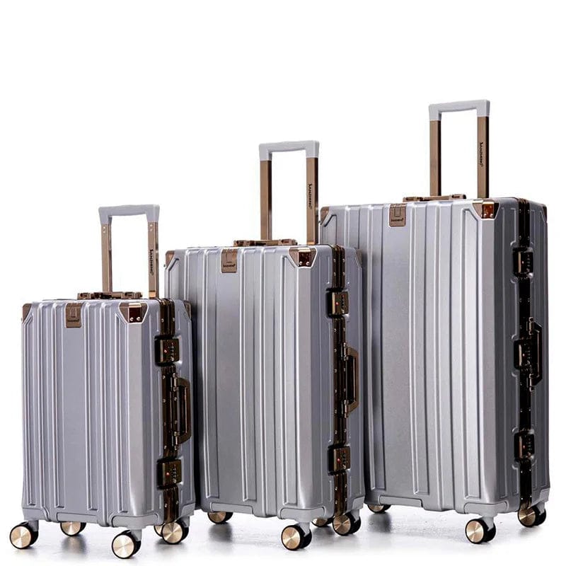 Set de 3 valises luxe – Cabine, Moyenne et Grande avec serrure TSA