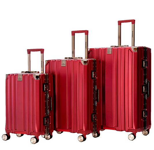 Set de 3 valises luxe  Cabine, Moyenne et Grande avec serrure TSA🧳