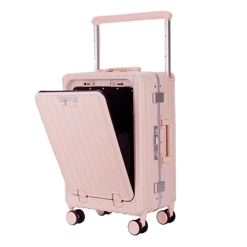 Valise cabine 50 cm avec poche avant et port USB – Set 3 pièces extensible TSA