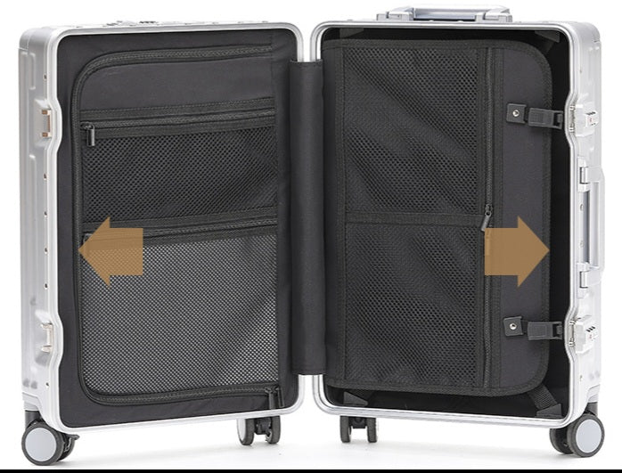 Valise Cabine Multifonction 3-en-1 – Port Gobelet,🧳 Compartiment PC et Port USB