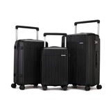 Ensemble complet de bagages de luxe - 3 pièces en polypropylène incassable (grandes tailles et fonctionnalités supérieures)