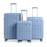 Ensemble complet de bagages de luxe - 3 pièces en polypropylène incassable (grandes tailles et fonctionnalités supérieures)