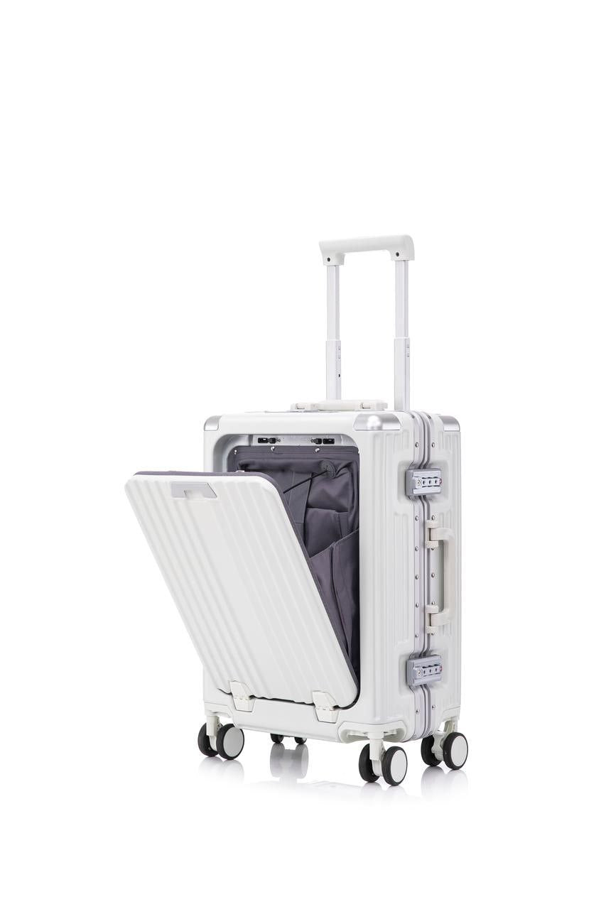 Valise Cabine Multifonction 3-en-1 – Port Gobelet,🧳 Compartiment PC et Port USB