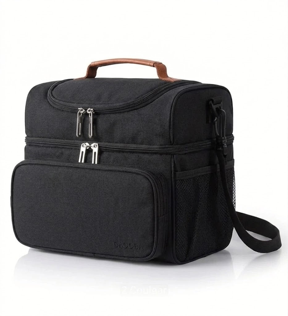 🌟 Sac Isotherme Repas Premium - Sac Isolé Repas avec Poignée et Bandoulière