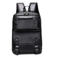 Sac à dos en cuir noir élégant avec multiples poches – idéal pour le travail et les voyages 🎒✨