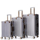Set de 3 valises luxe – Cabine, Moyenne et Grande avec serrure TSA