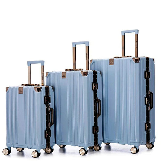 Set de 3 valises luxe – Cabine, Moyenne et Grande avec serrure TSA