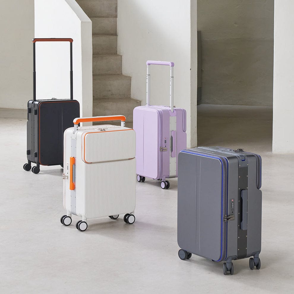 Valise cabine 50 cm en PC pur – ultra-légère & silencieuse