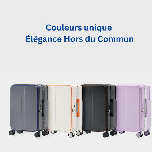 Valise cabine 50 cm en PC pur – ultra-légère & silencieuse