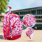 Pack 3 pièces fille: Trolley 18" + sac à goûter + trousse