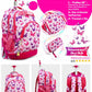 Pack 3 pièces fille: Trolley 18" + sac à goûter + trousse