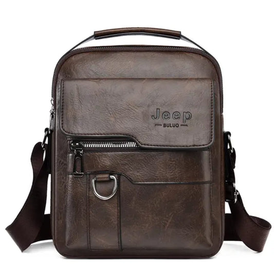 Sac à bandoulière pour hommes en cuir rétro | Sac à main durable avec grande capacité | Parfait pour les affaires, les voyages et bien plus encore
