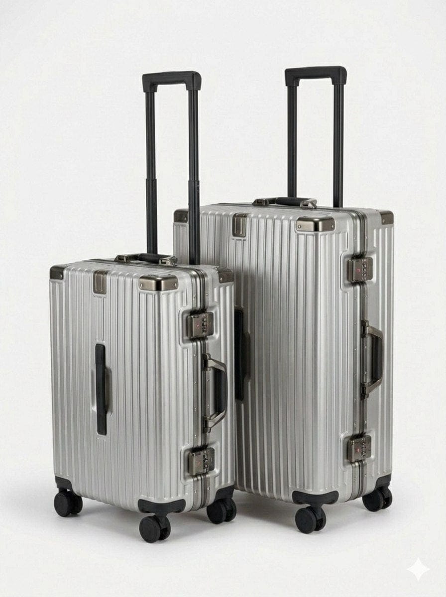 Set de 2 Valises Rigides Premium avec Serrure TSA – Valise Cabine + Moyenne Haute Gamme 360°