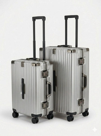 Set de 2 Valises Rigides Premium avec Serrure TSA – Valise Cabine + Moyenne Haute Gamme 360°