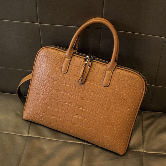 L'Élégance au Quotidien – Sac à Main Business Chic Effet Crocodile✅