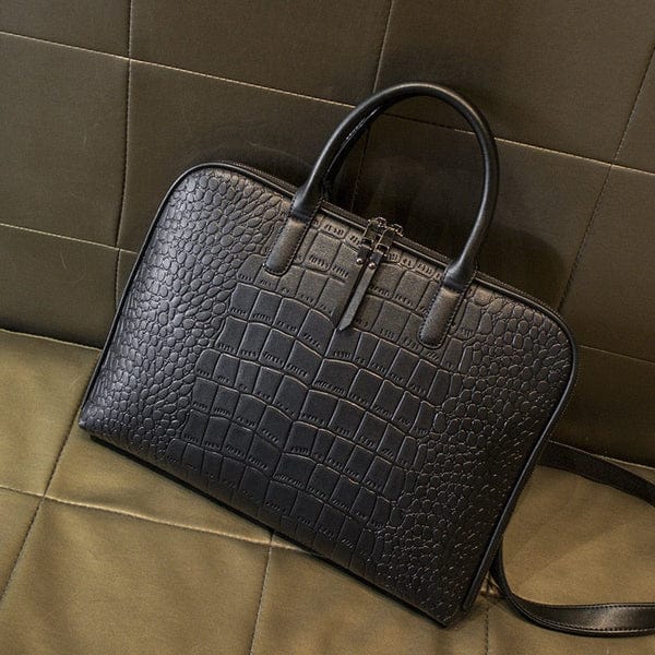 L'Élégance au Quotidien – Sac à Main Business Chic Effet Crocodile✅