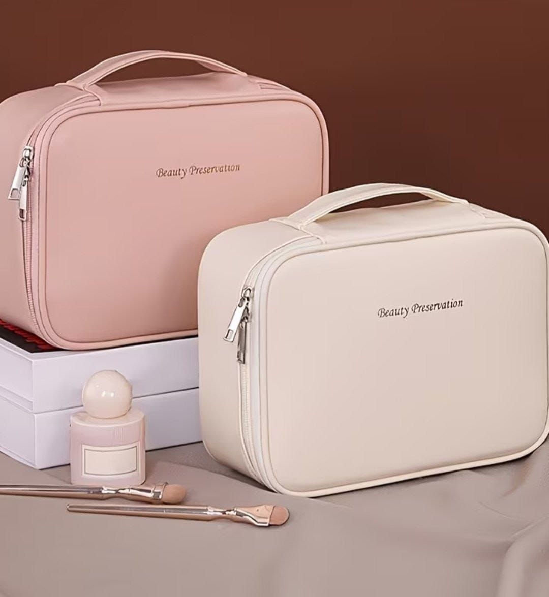 Trousse de Maquillage Élégante – Grande Capacité & Design Premium ✨