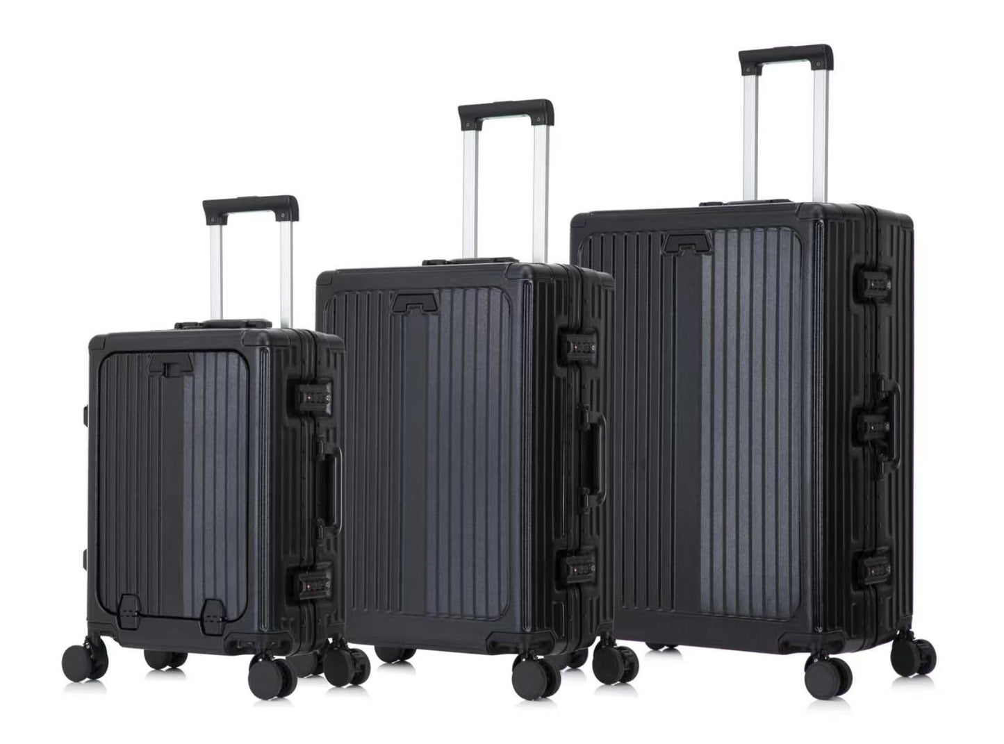 Ensemble de 3 Valises de Voyage Incassables – Design Nervuré Moderne