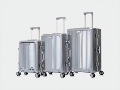 Ensemble de 3 Valises de Voyage Incassables – Design Nervuré Moderne
