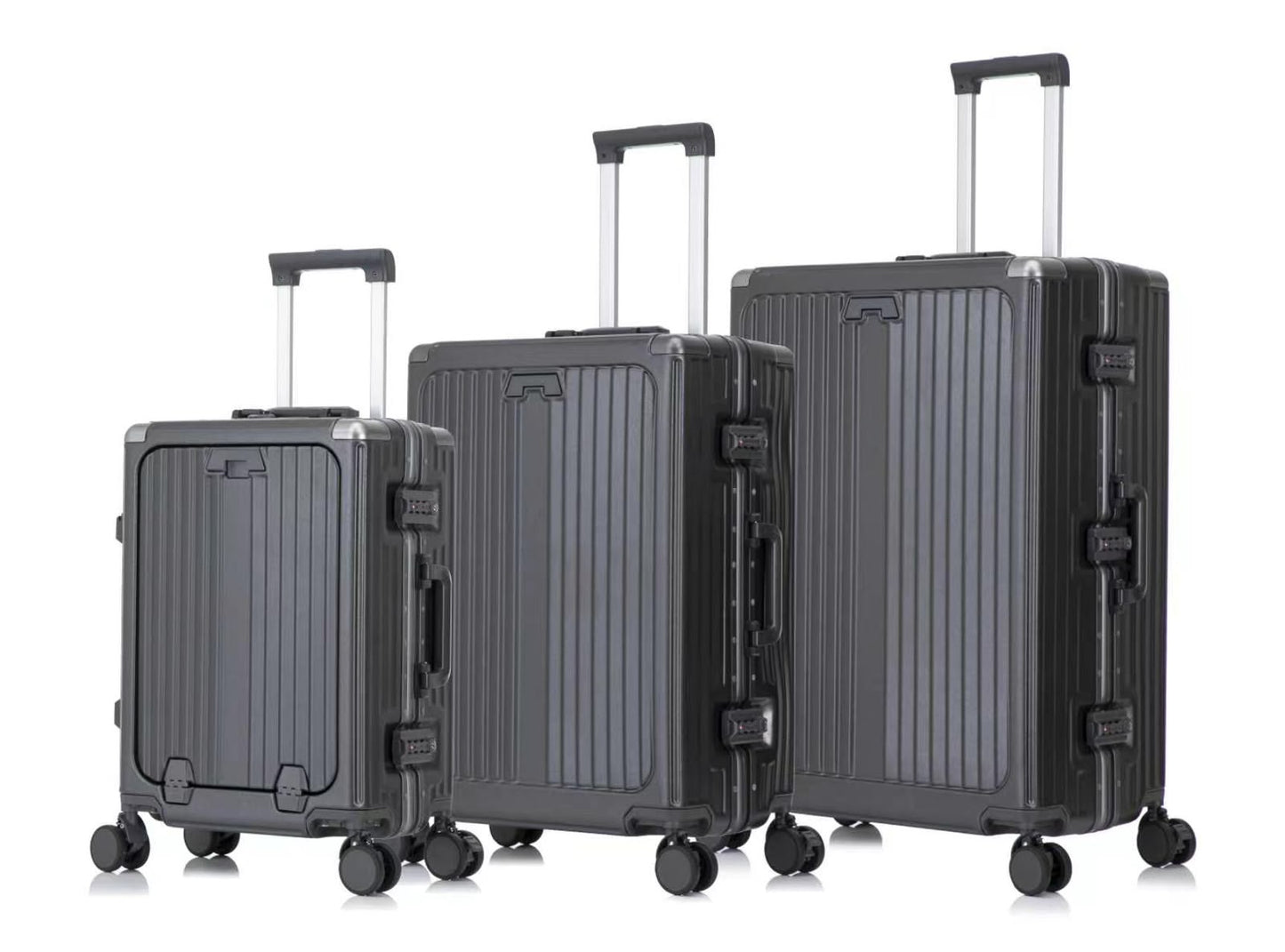 Ensemble de 3 Valises de Voyage Incassables – Design Nervuré Moderne