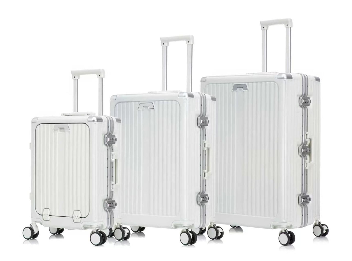 Ensemble de 3 Valises de Voyage Incassables – Design Nervuré Moderne