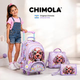 Pack Scolaire Chimola® Original 3-en-1 – Cartable à Roulettes, Lunch Bag & Trousse