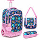 Ensemble Scolaire Trolley 3 Pièces (Sac à Roulettes, Lunch Bag & Trousse)