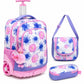 Ensemble Scolaire Trolley 3 Pièces (Sac à Roulettes, Lunch Bag & Trousse)
