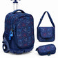 Ensemble Scolaire Trolley 3 Pièces (Sac à Roulettes, Lunch Bag & Trousse)