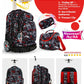 Pack 3 pièces garçon : Trolley 18" + sac à goûter + trousse