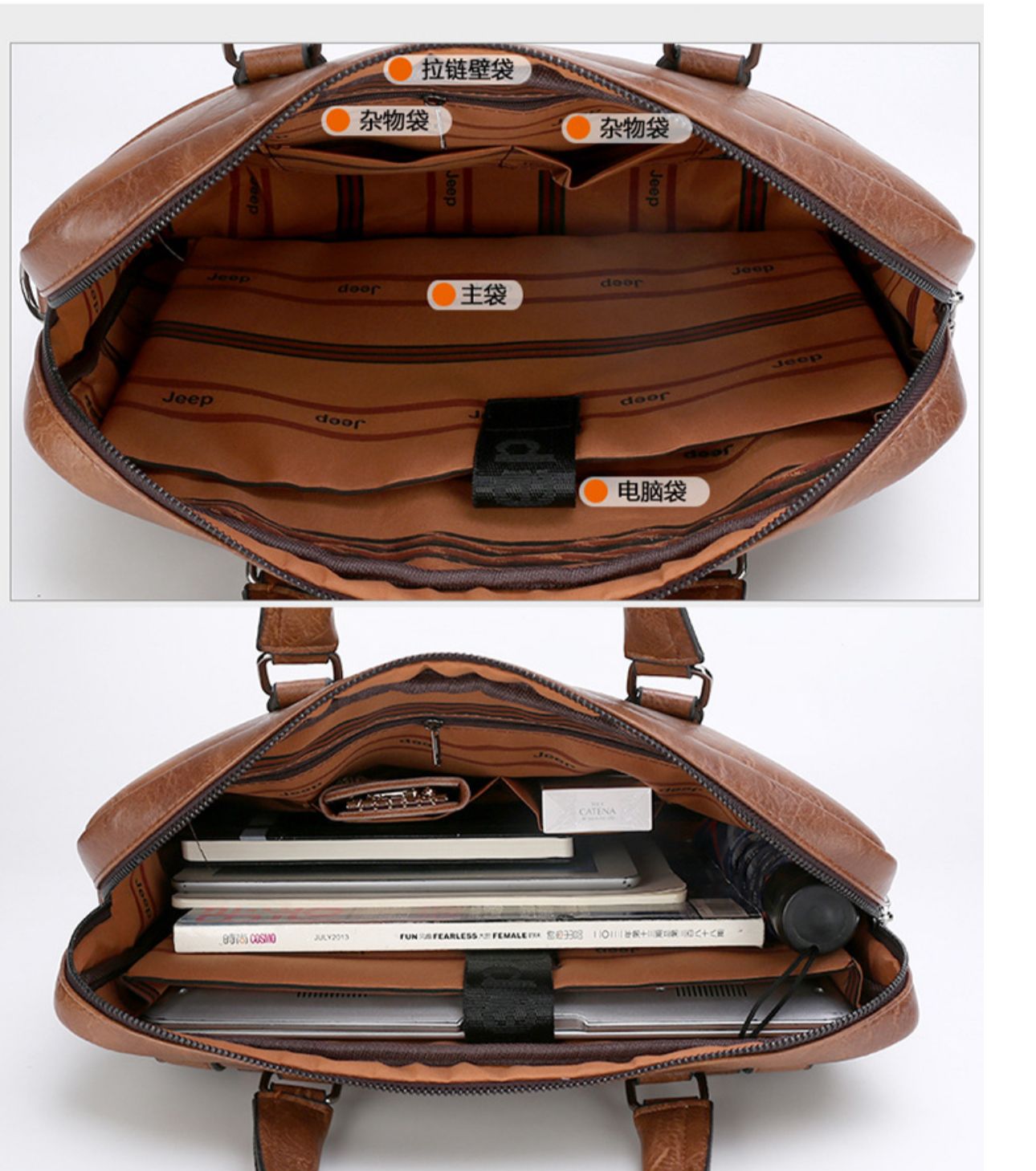 Sac Ordinateur Portable Homme Cartable de Travail Imperméable pour Professeurs