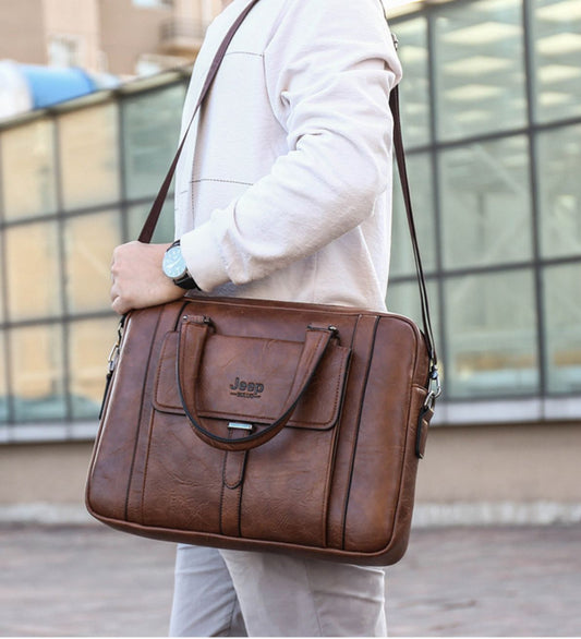 Sac Ordinateur Portable Homme Cartable de Travail Imperméable pour Professeurs