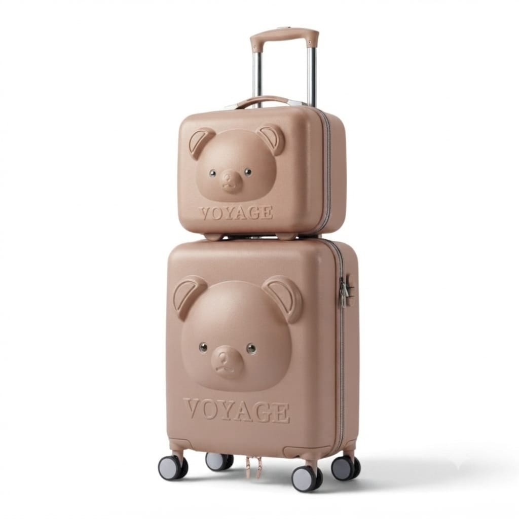 Valise Enfant Ours – Ensemble 2 Pièces 🐻