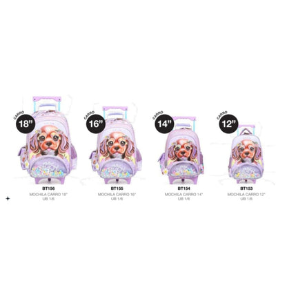 Pack Scolaire Chimola® Original 3-en-1 – Cartable à Roulettes, Lunch Bag & Trousse
