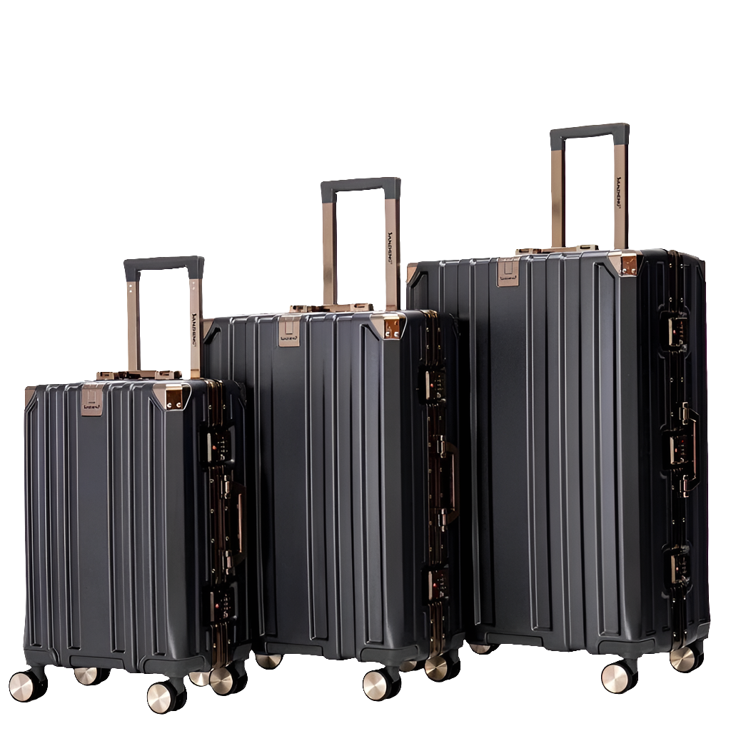 Set de 3 valises luxe  Cabine, Moyenne et Grande avec serrure TSA🧳