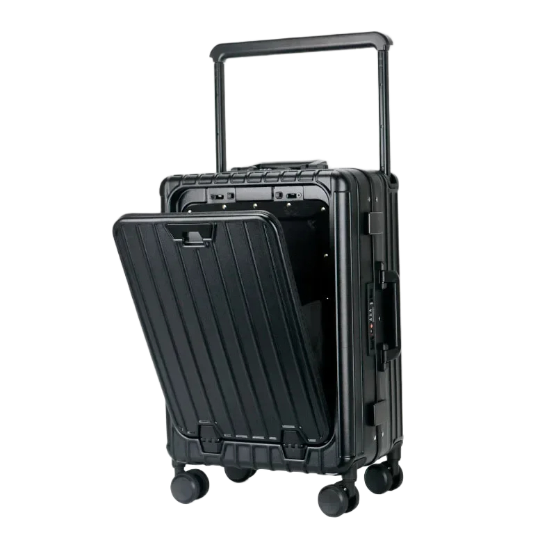 Valise cabine 50 cm avec poche avant et port USB – Set 3 pièces extensible TSA