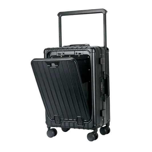 Valise cabine 50 cm avec poche avant et port USB – Set 3 pièces extensible TSA