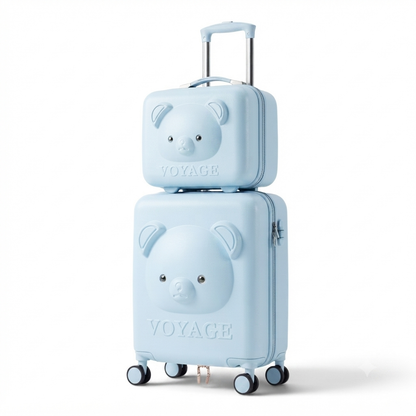 Valise Enfant Ours – Ensemble 2 Pièces 🐻