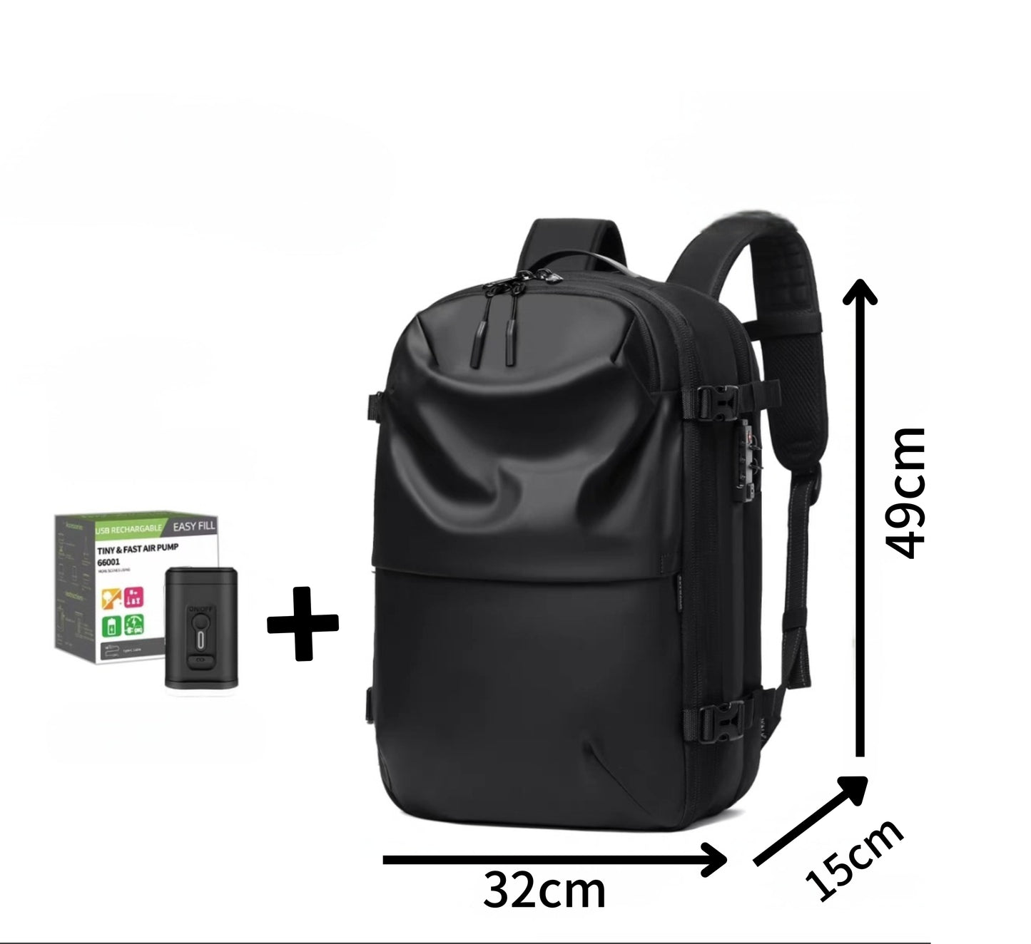 Sac de Compression Voyage – Sac de Rangement Sous Vide Réutilisable avec Pompe