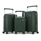 Ensemble complet de bagages de luxe - 3 pièces en polypropylène incassable (grandes tailles et fonctionnalités supérieures)