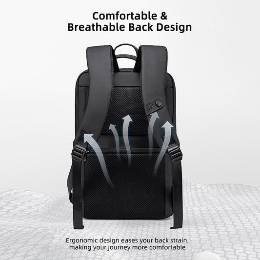 Sac à Dos de Bureau Arctic Hunter 15L – Élégant et Léger, Sac Ordinateur Portable pour Homme, Résistant à l’Eau, Design Fin, Compatible PC 15,6”, Idéal pour le Travail, l’Université et l’Usage Quotidien