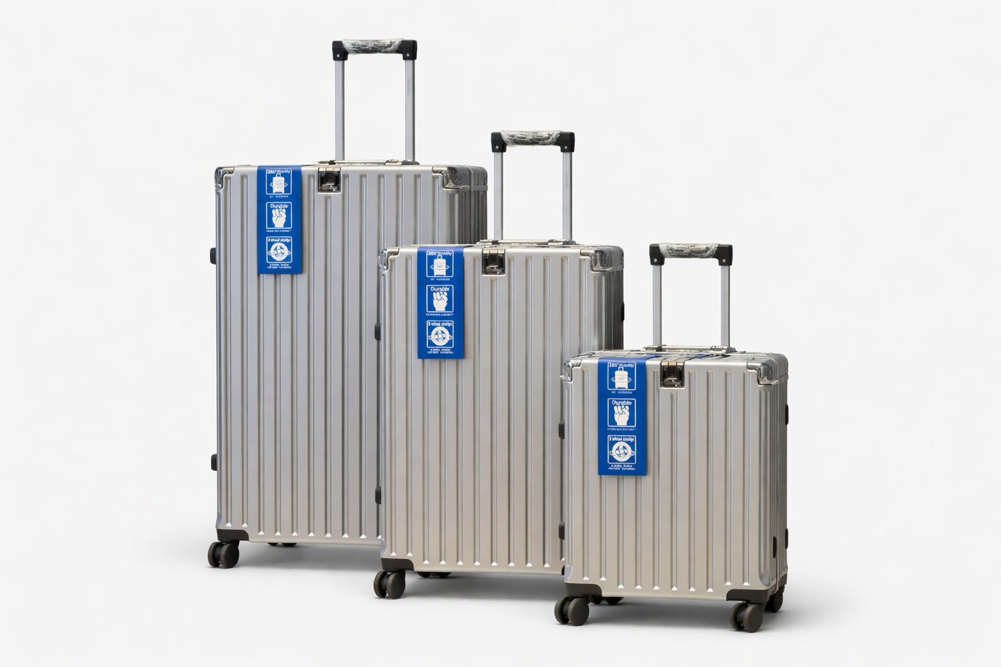 Ensemble de 3 Valises de Voyage Rigides – Cabine, Moyenne et Grande, Légères et Résistantes pour Bagages Avion
