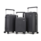 Ensemble complet de bagages de luxe - 3 pièces en polypropylène incassable (grandes tailles et fonctionnalités supérieures)