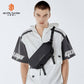 Arctic Hunter - Sac Banane / Shoulder Bag Multifonction Imperméable - Noir Premium