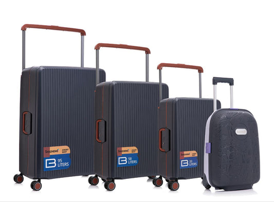 Pack de 4 Valises Rigides-Valise de voyage– Haute Qualité-valise cabine🧳