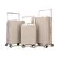 Ensemble complet de bagages de luxe - 3 pièces en polypropylène incassable (grandes tailles et fonctionnalités supérieures)