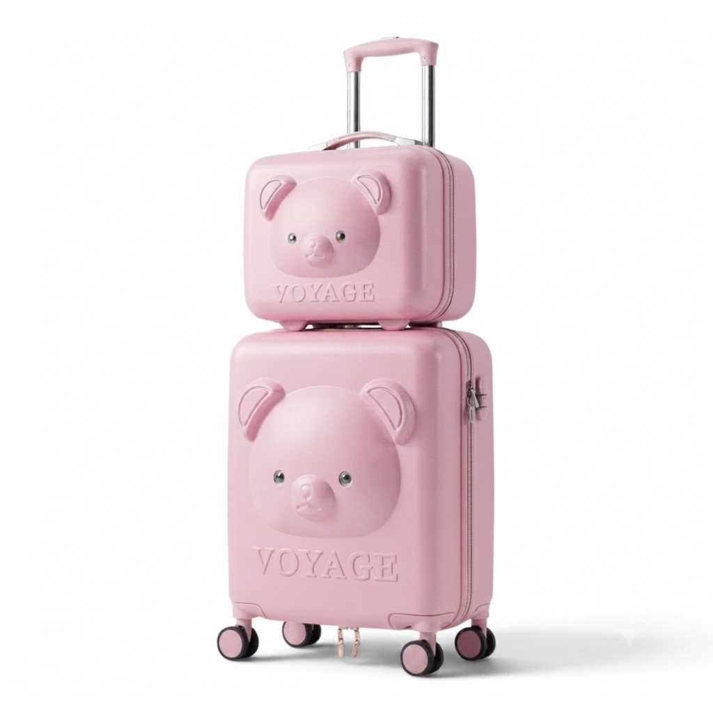 Valise Enfant Ours – Ensemble 2 Pièces 🐻