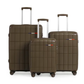 Ensemble complet de bagages de luxe - 3 pièces en polypropylène incassable (grandes tailles et fonctionnalités supérieures)