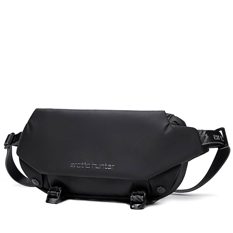 Arctic Hunter - Sac Banane / Shoulder Bag Multifonction Imperméable - Noir Premium