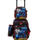 Ensemble de sacs d'école à roulettes (trolley) 3 en 1 pour enfants de Glossy Star - Sac à dos, sac à goûter et trousse au design moderne